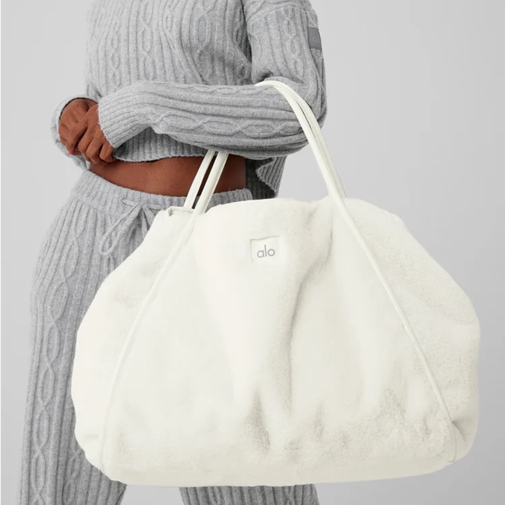 NWT Alo Faux Fur Tote Bag